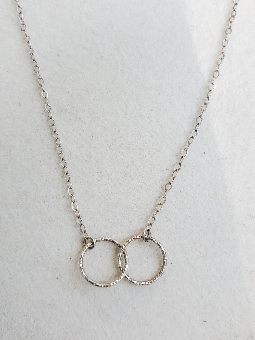 Sterling Silver Interlocking Circle Necklace